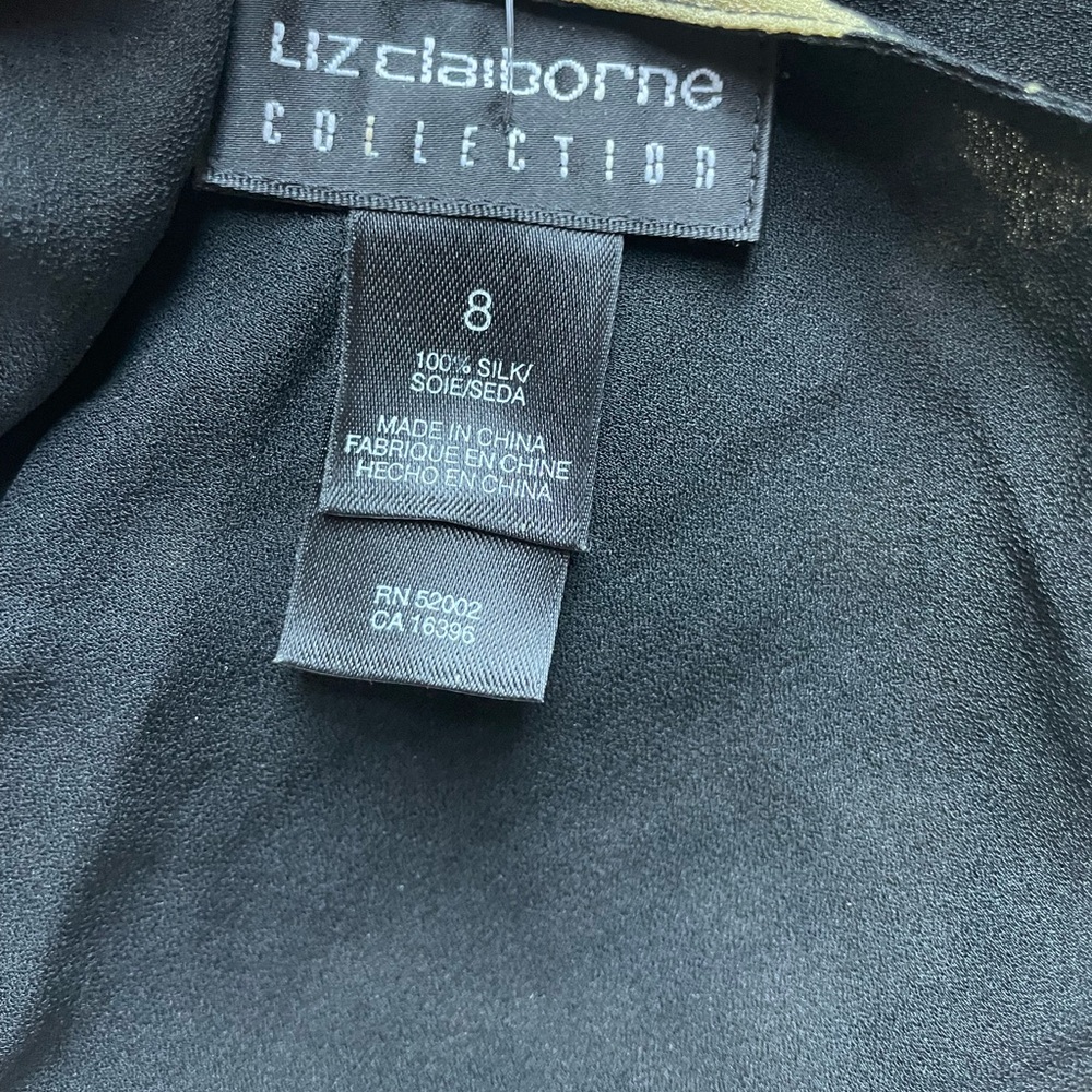 Reversible! Vintage Liz Claiborne Silk Floral Tank Top - Picture 5 of 6
